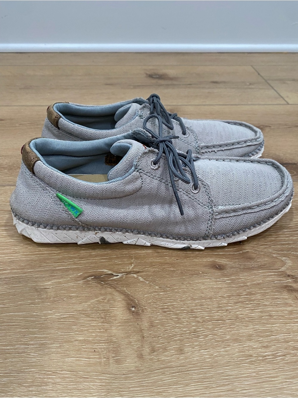 Twisted X Shoes Men’s 8.5 ecoTWX Gray Driving Moc Western Casual Lightweight
